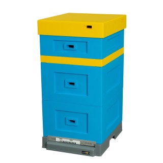 Ul wielkopolski 12-ramkowy z dennicą wysoką higieniczną plastikową - malowany - LU1070A