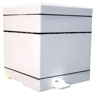 Mini ul dwurodzinny (dennica, korpus, przegroda, podkarmiaczka, daszek) niemalowany - W1109BR