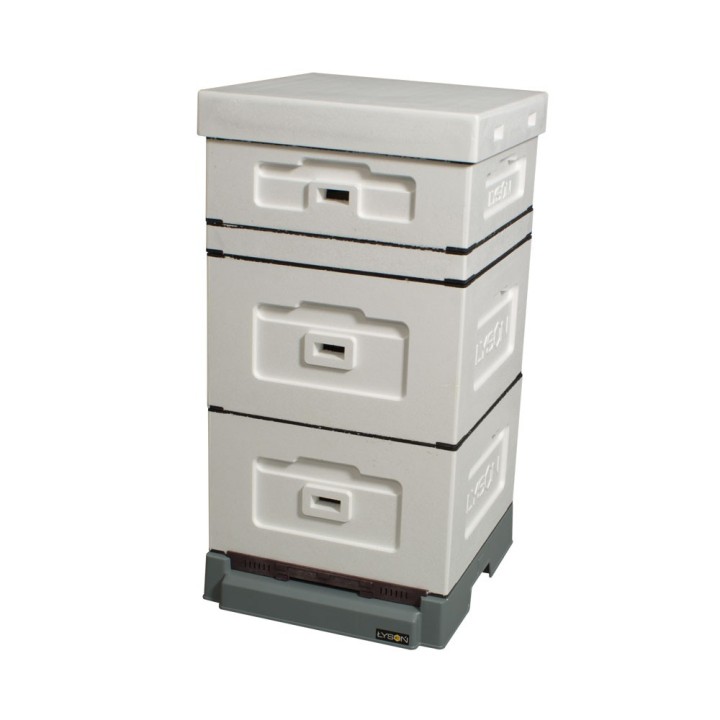 Ul wielkopolski 10-ramkowy z dennicą wysoką higieniczną plastikową - niemalowany - LU10040B