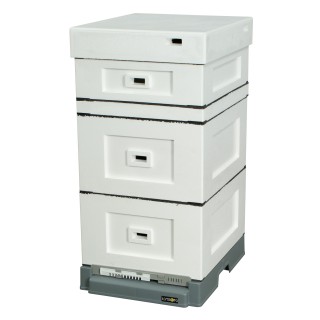 Ul wielkopolski 12-ramkowy z dennicą wysoką higieniczną plastikową - niemalowany- LU10700A