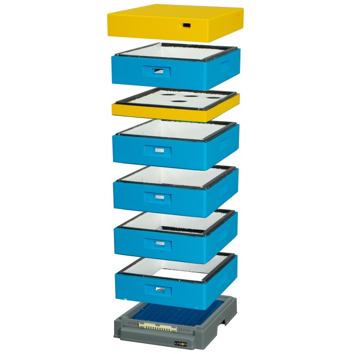 Ul apipol z dennicą wysoką higieniczną plastikową - malowany - LU1010H