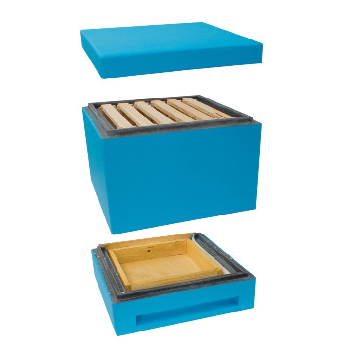 Mini ul (dennica z szufladą, korpus, daszek, ramki), malowany - W1105