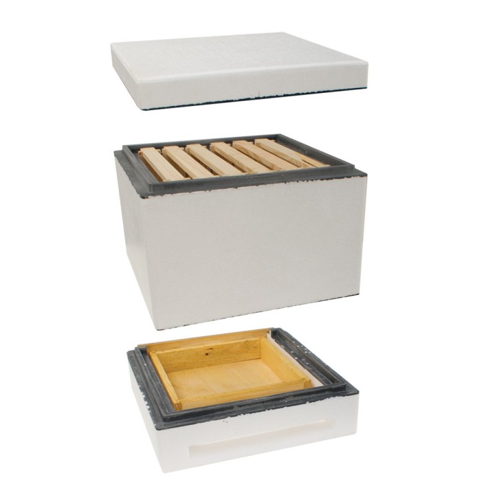 Mini ul (dennica z szufladą, korpus, daszek, ramki), niemalowany - W11050