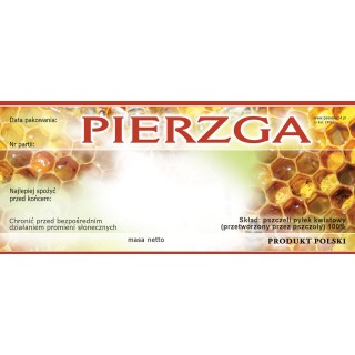 Paczka etykiet na pierzgę (50szt) - wzór EPIE1