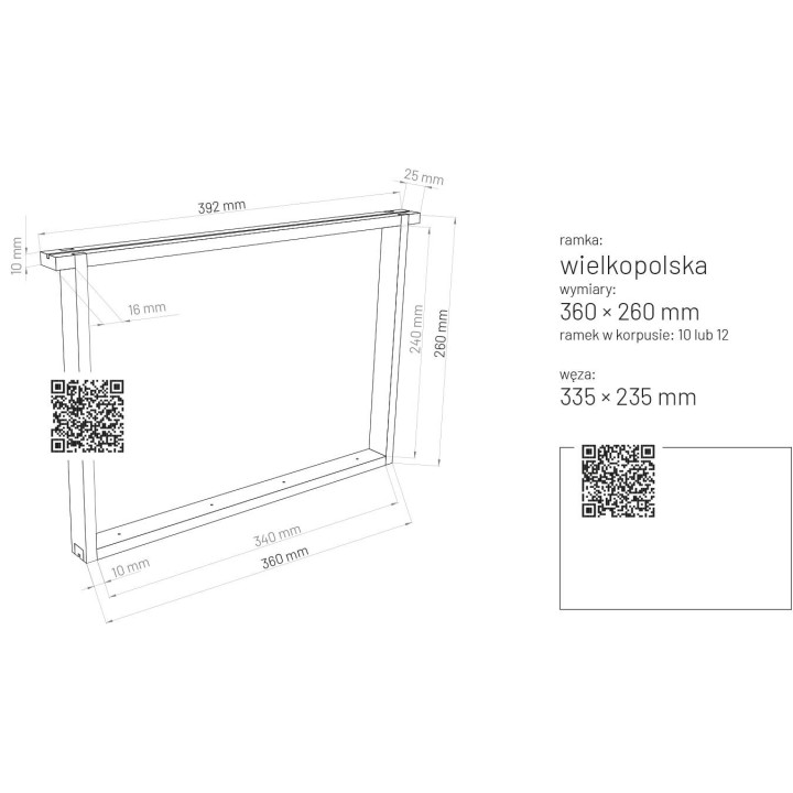 Ramka Wielkopolska zwykła (10 szt.) - 3063