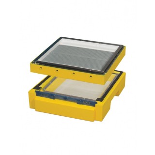 Dennica wysoka higieniczna z segmentowym poławiaczem pyłku Wielkopolska 10-ramkowa/Ostrowskiej - W103700K