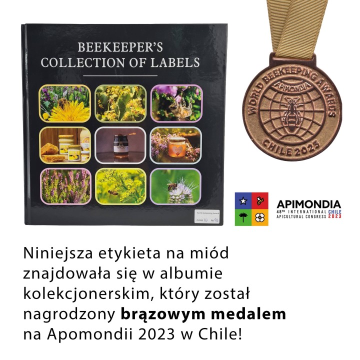 Paczka etykiet na miód mniszkowy (100szt) - wzór E1291