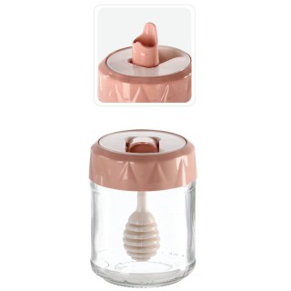 SŁOIK 210 ML Z NABIERAKIEM/ŁYŻECZKĄ DO MIODU