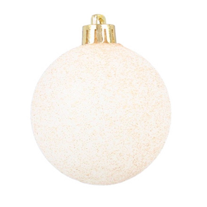 KOMPLET 16 BOMBEK 6 CM CZERWONY/ZŁOTY/SREBRNY MIX WZORÓW