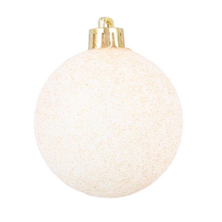 KOMPLET 16 BOMBEK 6 CM CZERWONY/ZŁOTY/SREBRNY MIX WZORÓW